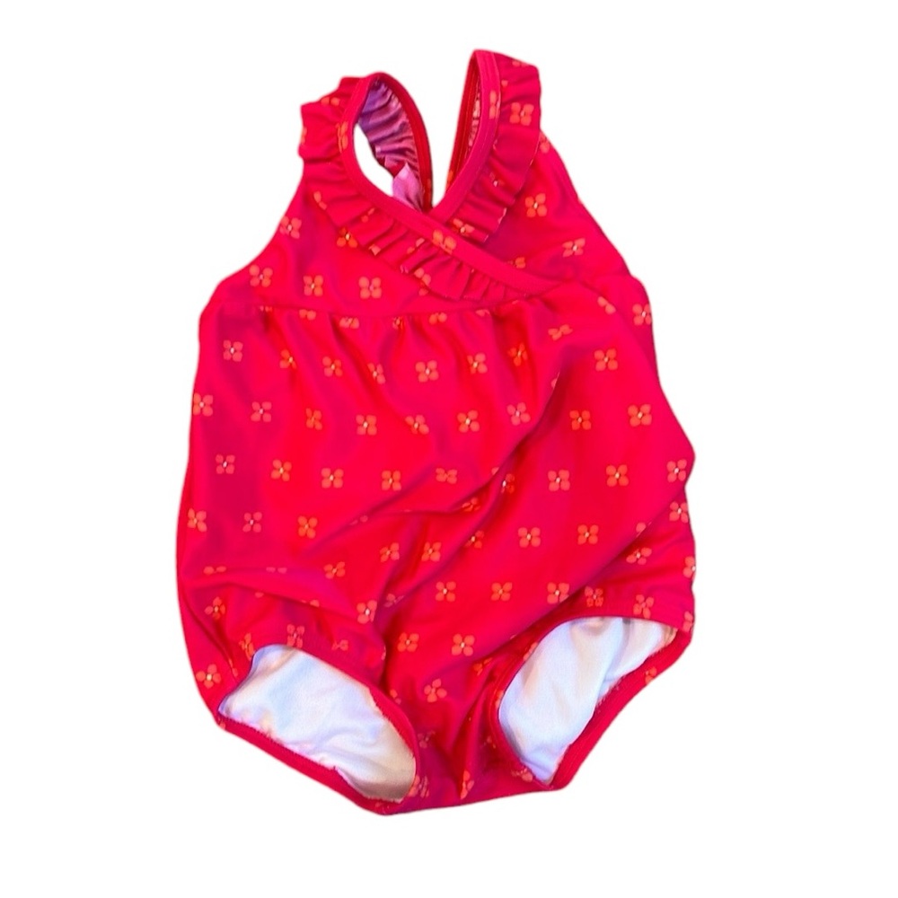 Gymboree Kids Swim One Piece - Pink and Orange